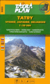 Turistická mapa - 5000 Tatry Vysoké, Západné, Belianske 1/50 000