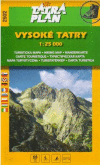Turistická mapa - 2502 Vysoké Tatry 1:25 000