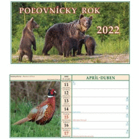Detail Poľovnícky rok 2022 - stolový kalendár