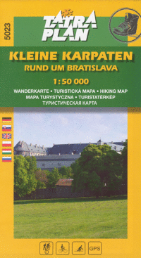 Detail Turistická mapa - 5023 Kleine Karpaten - Rund um Bratislava 1:50.000