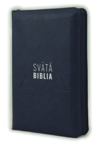 Biblia Roháček zips modrá
